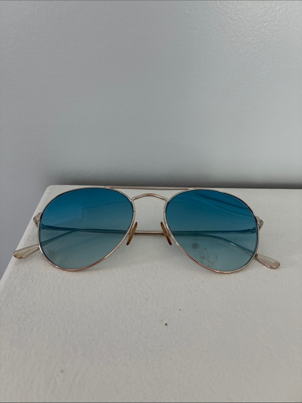 Tom Ford Women’s Sunglasses TF551- Ace-02— Silver Frame with Blue Lenses - Picture 2 of 8